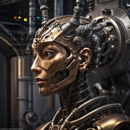 Pao internet vidéo illustration 3d serveur intelligence générative freelance paris studio de création 63VZQPN0